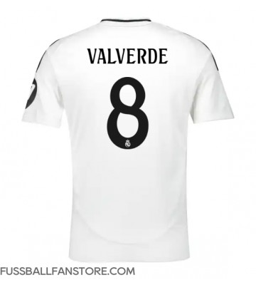 Real Madrid Federico Valverde #8 Replik Heimtrikot 2024-25 Kurzarm